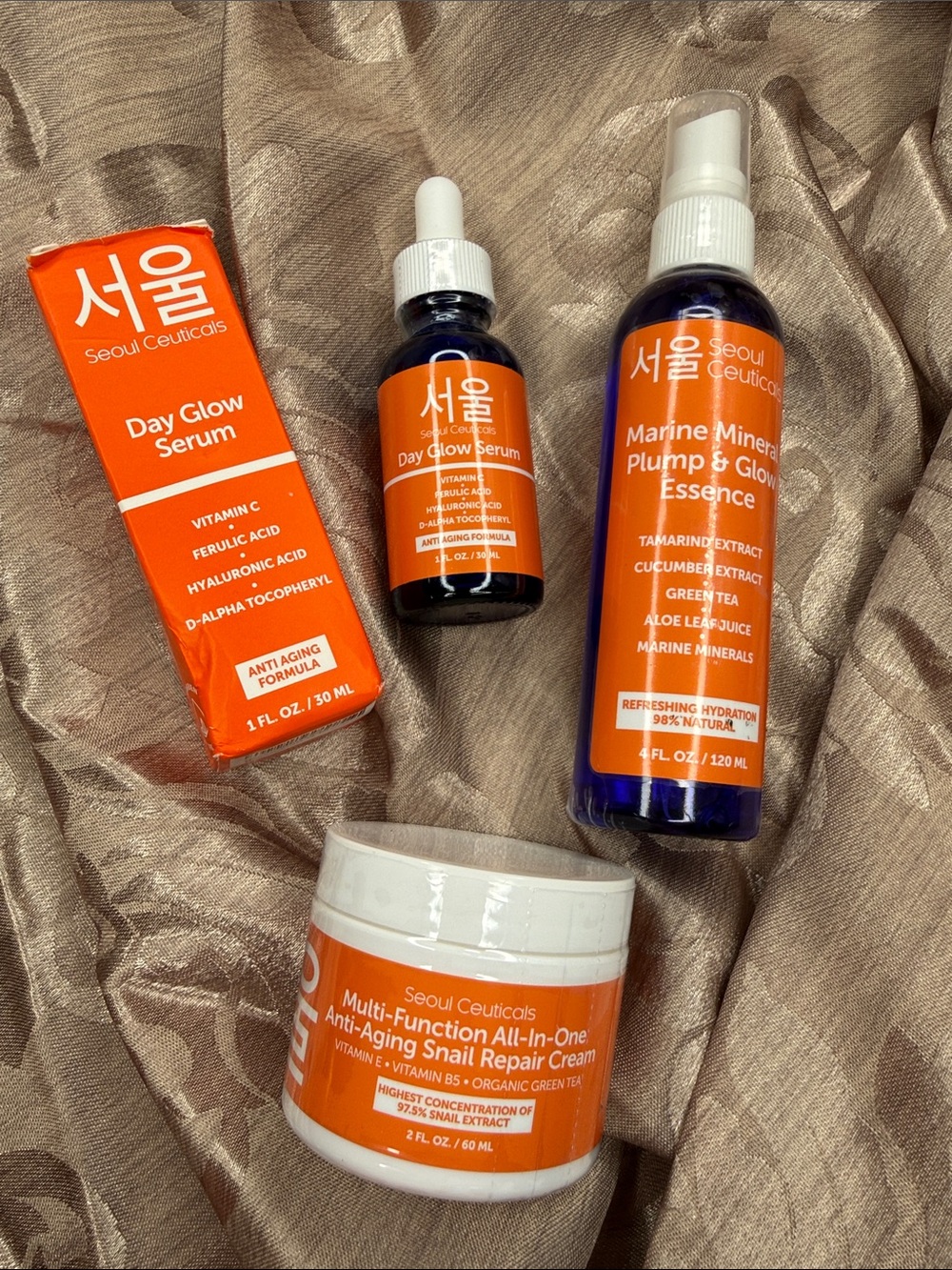 Seoul Ceuticals - Day Glow Serum, Anti-Age Cream Repair, Glow Essence - VitaminC